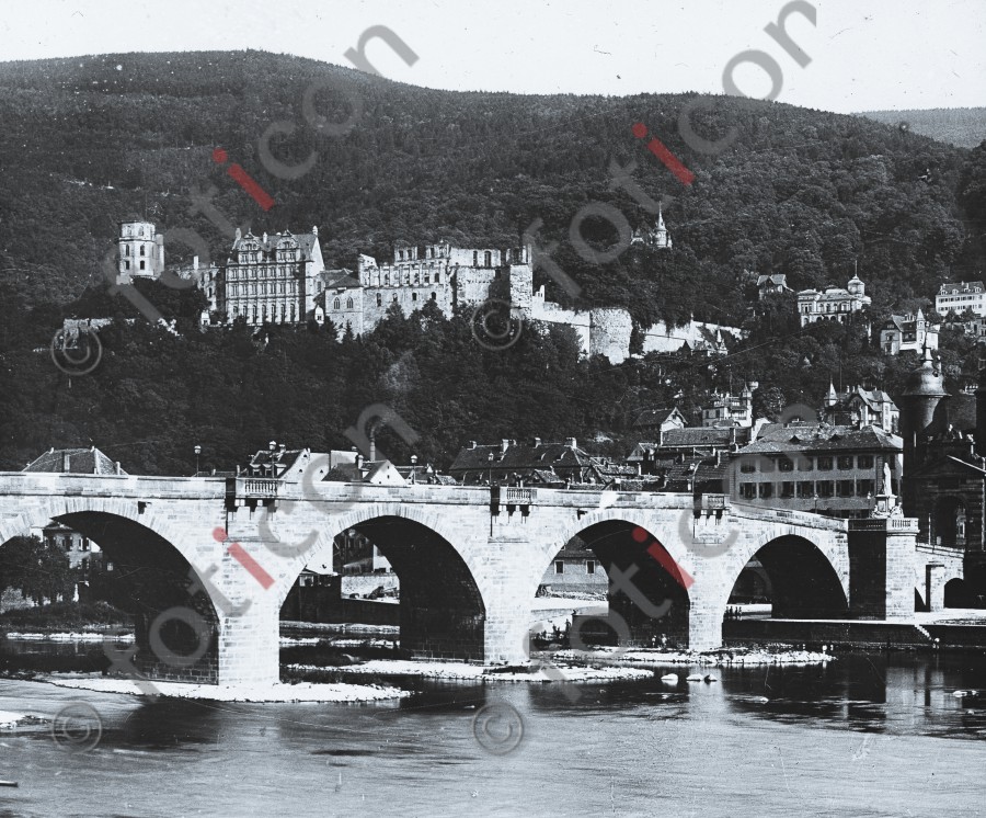 Heidelberger Schloss | Heidelberg Castle - Foto foticon-600-roesch-roe01-sw-2.jpg | foticon.de - Bilddatenbank für Motive aus Geschichte und Kultur
